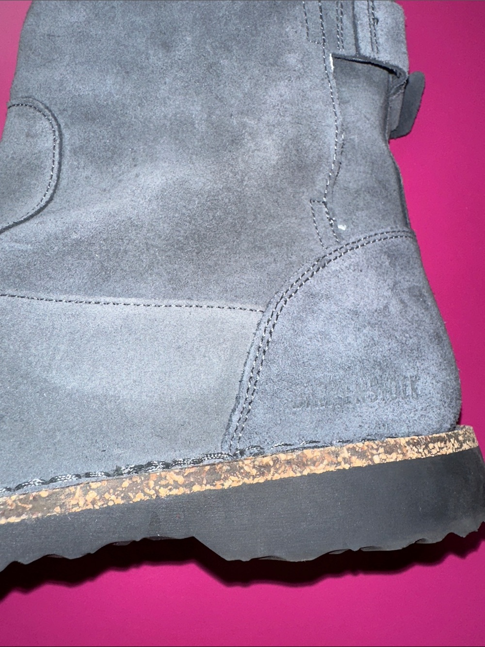 Birkenstock Dark Grey Suede Shearling-Lined Winter Boots - Picture 11 of 15